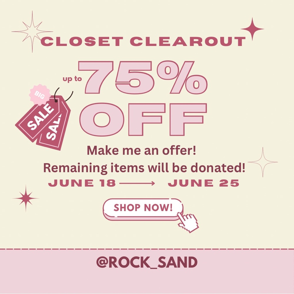 Closet Clearout Sale Poster